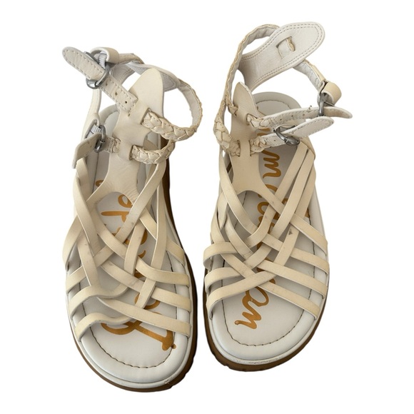 Sam Edelman Geana Women's Cream Gladiator Strappy Sandals 7 - Picture 4 of 6
